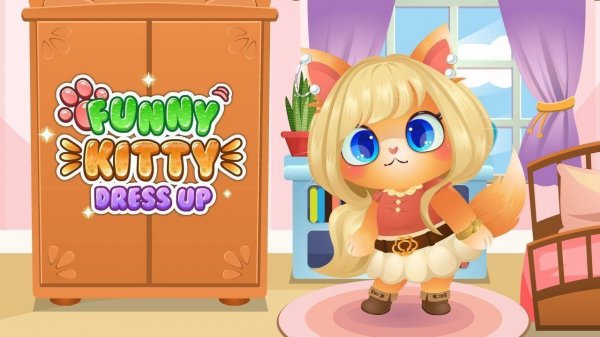 Funny Kitty Dressup Game