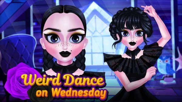 Weird Dance on Wednesday - Prom Makeup Game