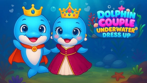 Dolphin Couple Underwater Dress Up Game