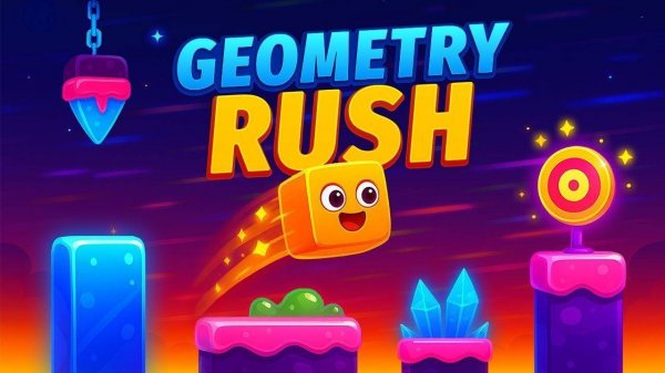 Geometry Rush: Platform Challenge Game